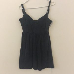 Lue by Pacsun Black Washed Skater Dress